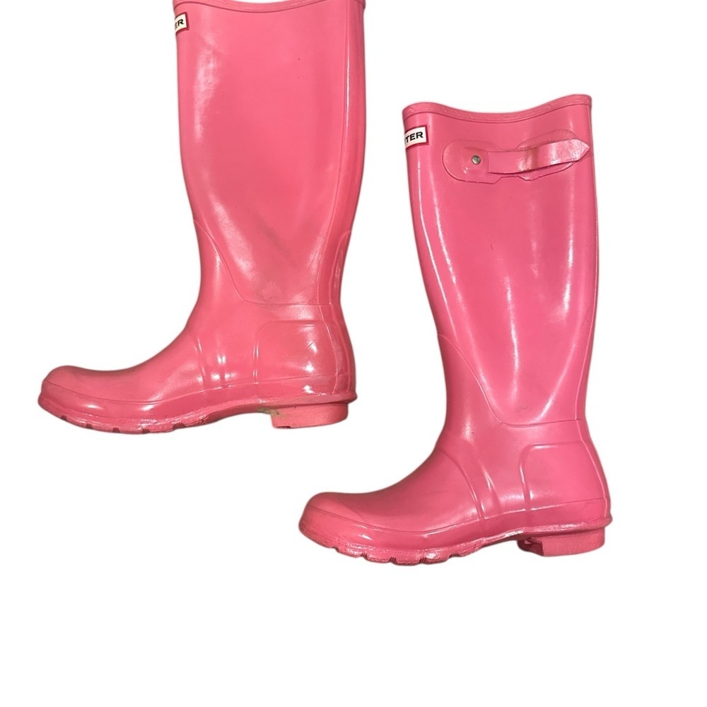 Hunter Vibrant Pink Waterproof Boots